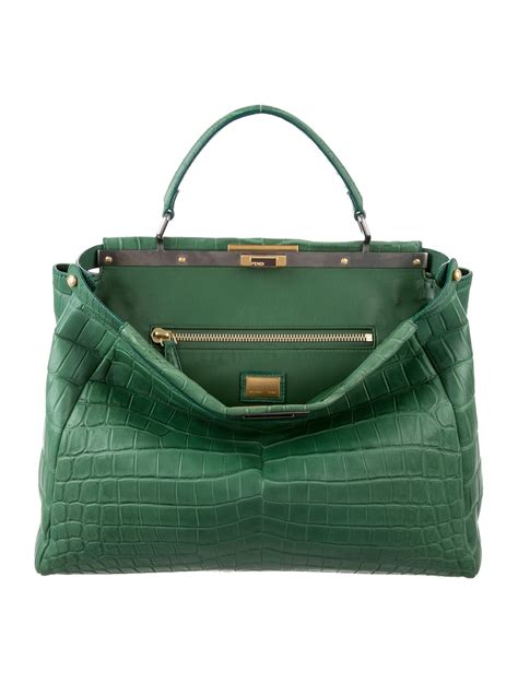 fendi men's peekaboo bag|Fendi peekaboo crocodile.